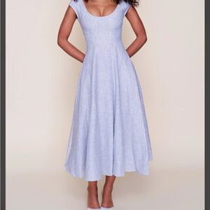 Daniel Guizio striped scoop neck midi dress. In perf condition just didn’t fit